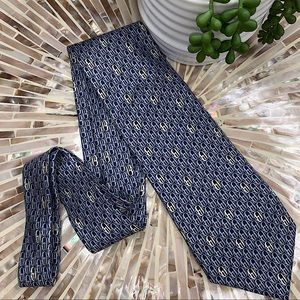 Gucci 100% Silk Tie Blue